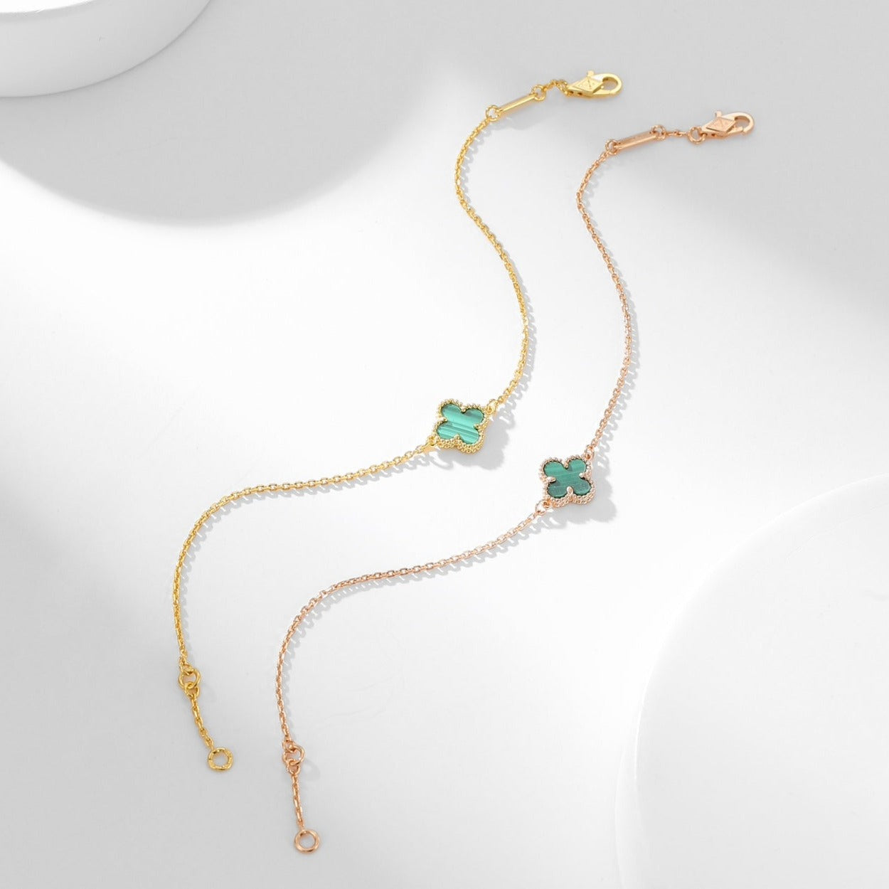 [Clover Jewelry]CLOVER BRACELET MALACHITE 1 MOTIF