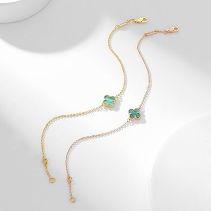 [Clover Jewelery]CLOVER BRACELET MALACHITE 1 MOTIF