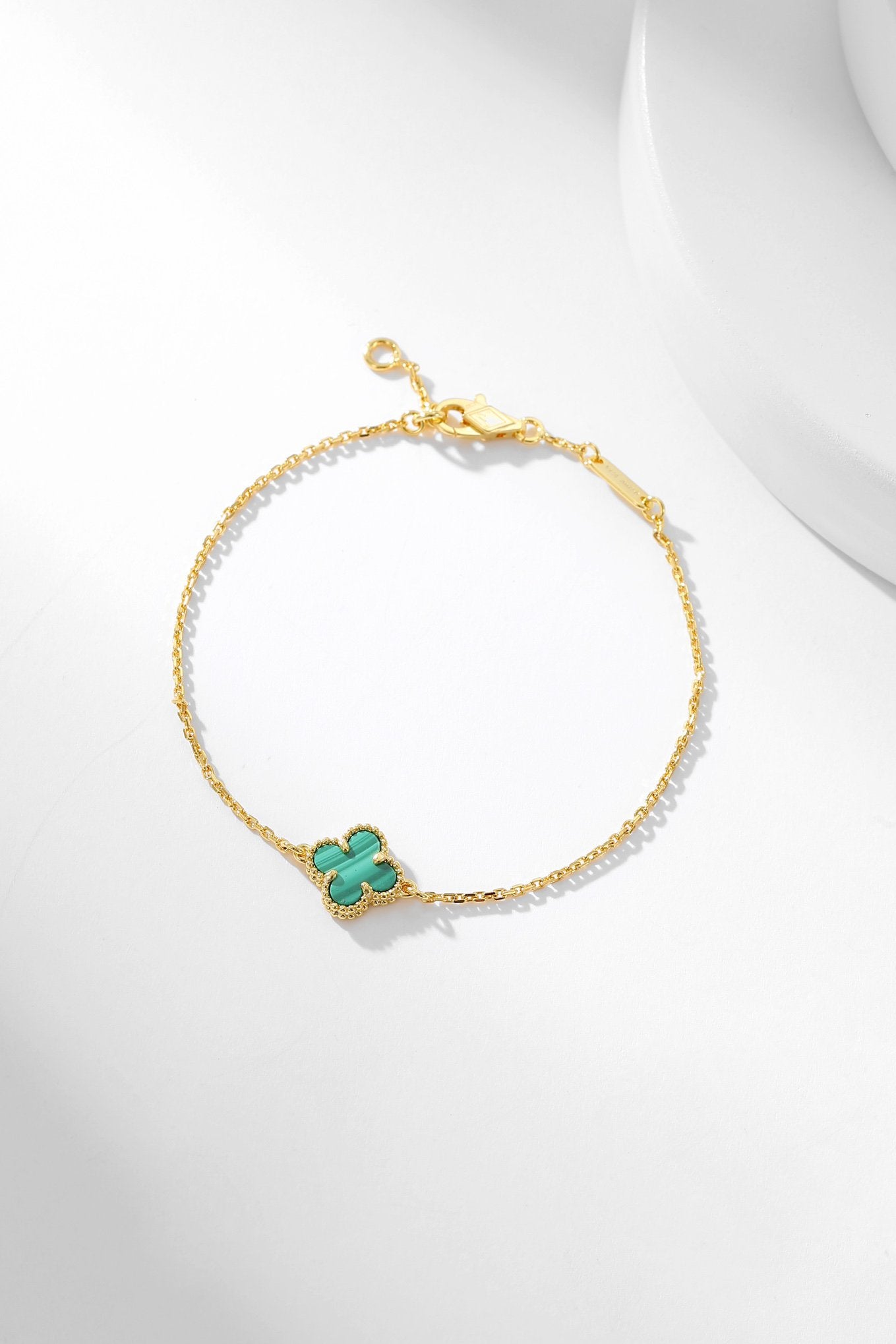 [Clover Jewelry]CLOVER BRACELET MALACHITE 1 MOTIF