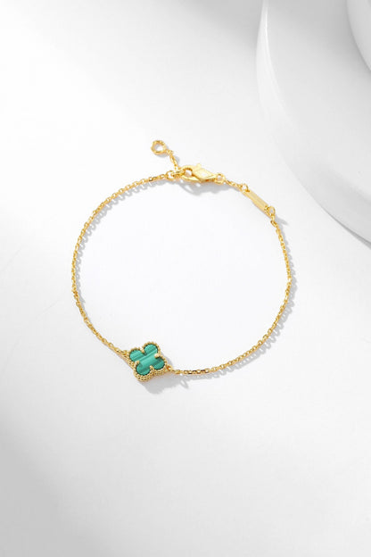 [Clover Jewelery]CLOVER BRACELET MALACHITE 1 MOTIF