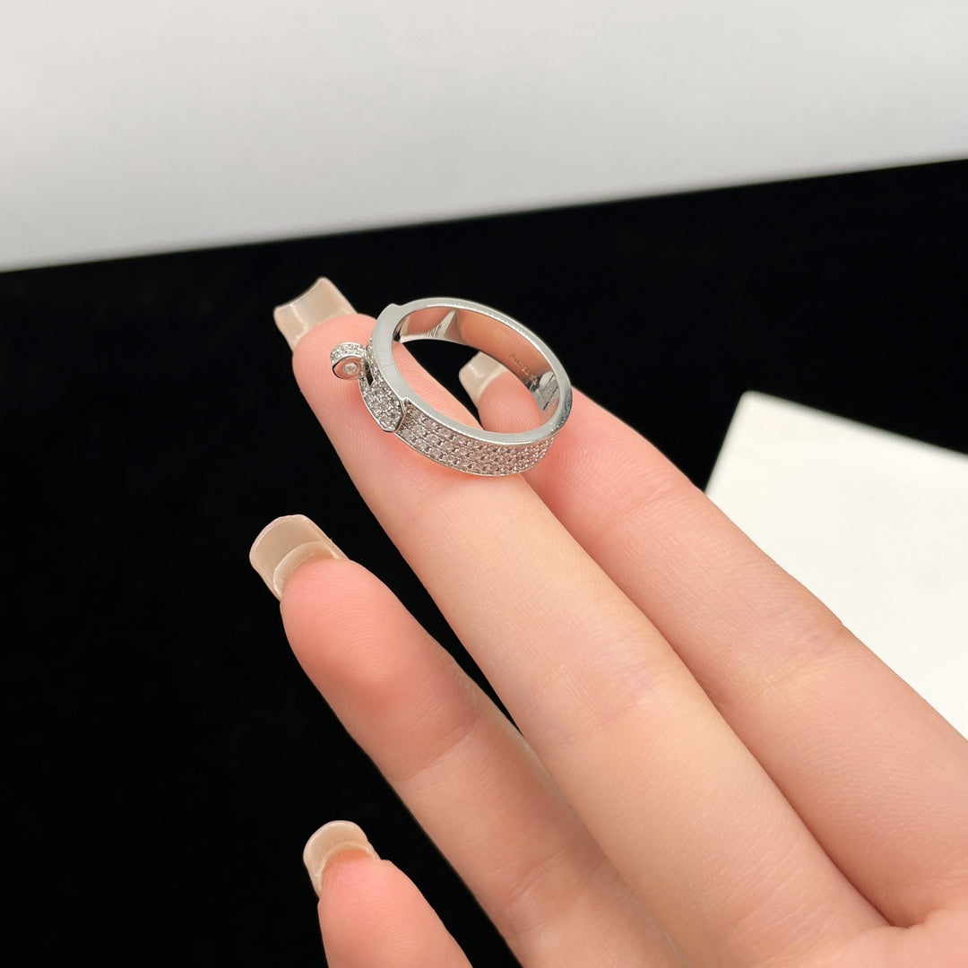 [Clover Jewelry]KELLY SILVER DIAMOND RING