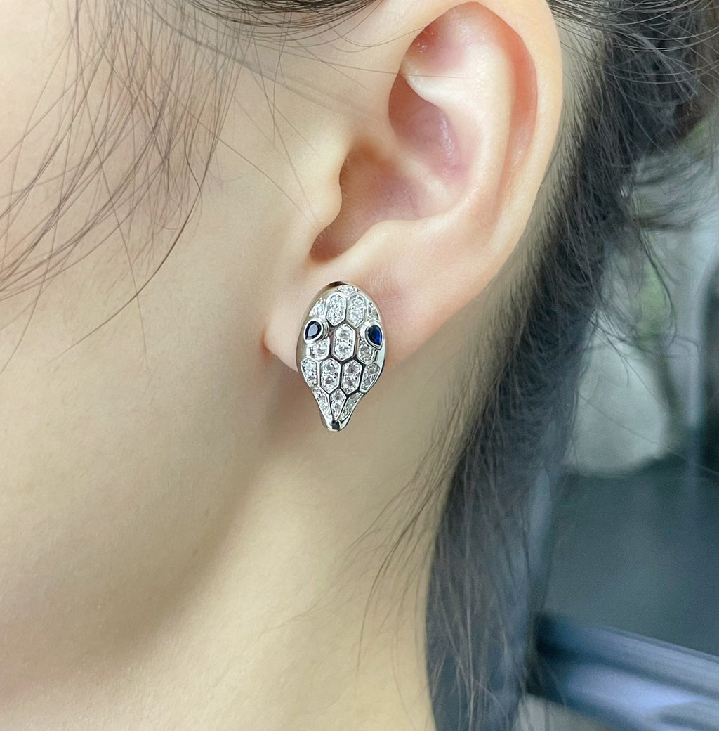 [Clover Jewelry]サーペント ダイヤモンド スタッド ピアス