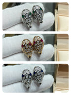 [Clover Jewelry]サーペント ダイヤモンド スタッド ピアス