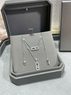 [Clover Jewelry]MOVE 2 ROW DIAMOND NECKLACE