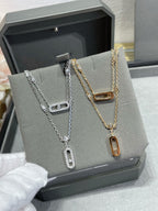 [Clover Jewelry]MOVE 2 ROW DIAMOND NECKLACE