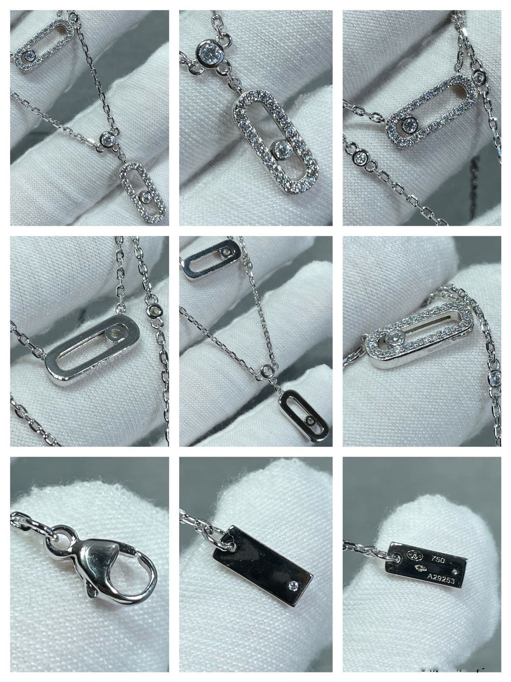 [Clover Jewelry]MOVE 2 ROW DIAMOND NECKLACE
