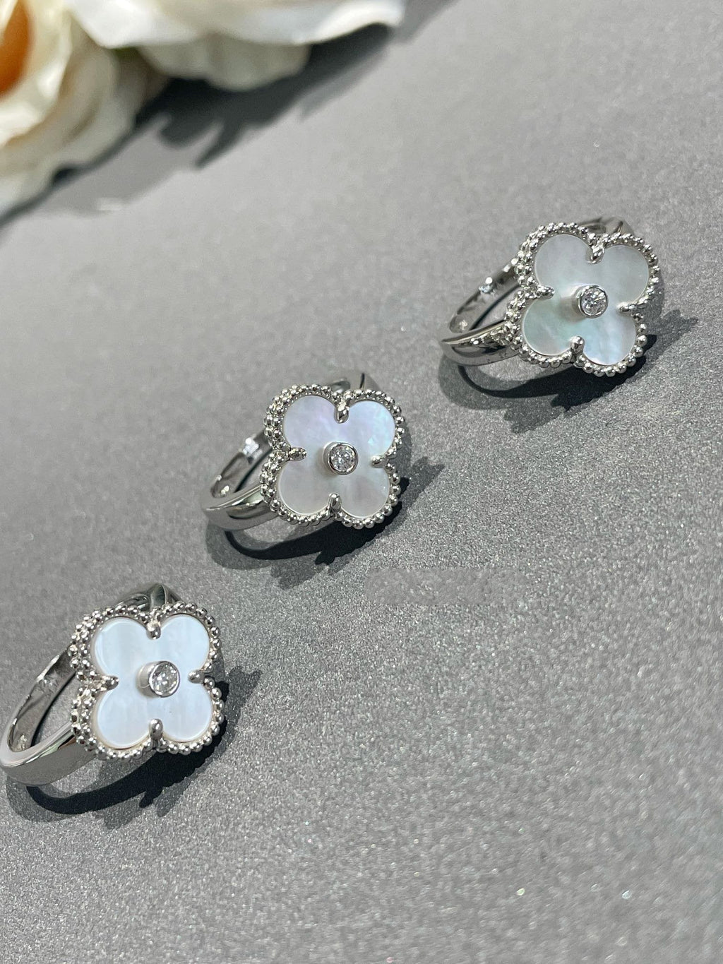 [Clover Jewelry]CLOVER SILVER MOP DIAMOND RING