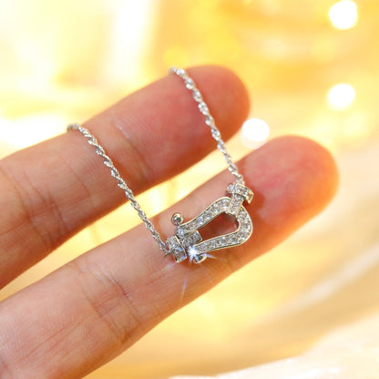 [Clover Jewelery]FORCE 10 DIAMOND SILVER NECKLACE MINI MODEL