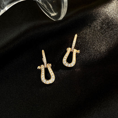 [Clover Jewellery] FORCE 10 VOLLMUNDIGE DIAMANT-OHRRINGE, MITTLERE MODELL