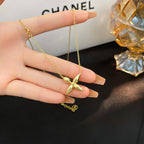 [Clover Jewelry]LOUISETTE GOLD NECKLACE