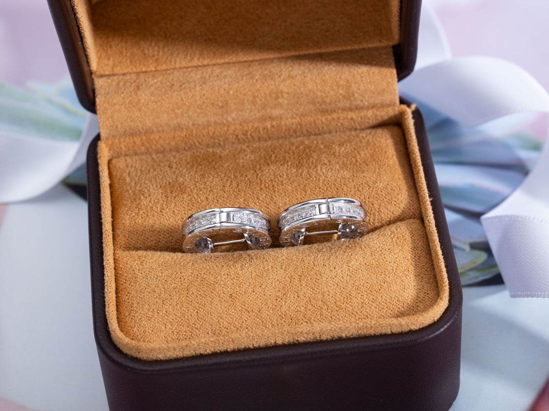 [Clover Jewellery]ZERO 1 MINI SILBERNE DIAMANT-OHRRINGE