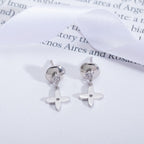 [Clover Jewelry]VIDYLLE SILBERNE DIAMANT MINI-HÄNGEOHRRINGE