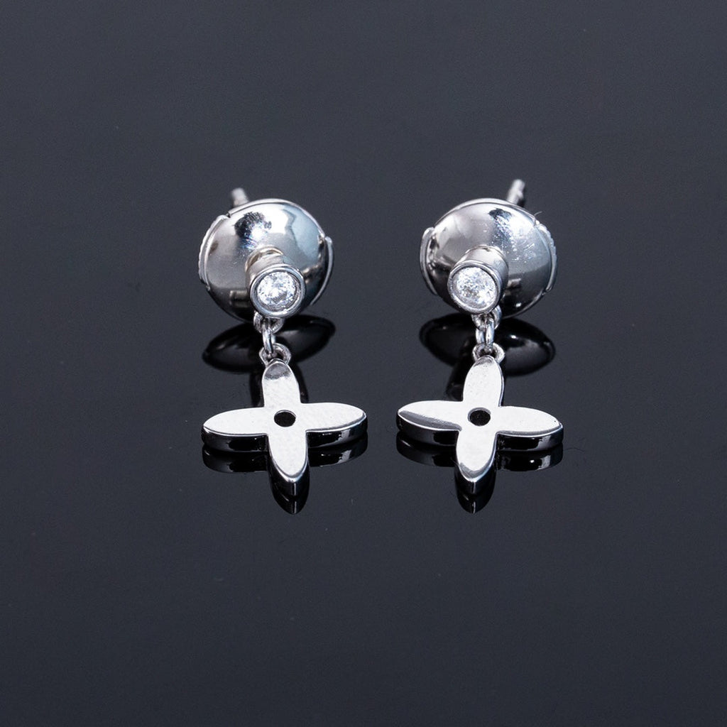 [Clover Jewelry]VIDYLLE SILBERNE DIAMANT MINI-HÄNGEOHRRINGE