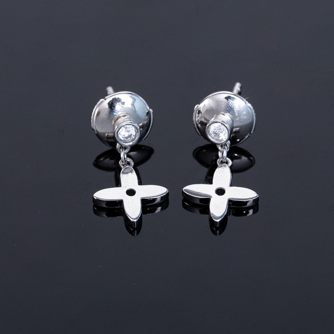 [Clover Jewelry]VIDYLLE SILBERNE DIAMANT MINI-HÄNGEOHRRINGE
