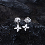 [Clover Jewelry]VIDYLLE SILBERNE DIAMANT MINI-HÄNGEOHRRINGE