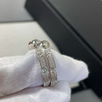 [Clover Schmuck]LIEBES-DIAMANT-SILBER-CREOLENOHRRINGE