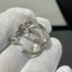 [Clover Schmuck]LIEBES-DIAMANT-SILBER-CREOLENOHRRINGE