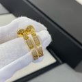 [クローバージュエリー]ラブダイヤモンドゴールドフープピアス