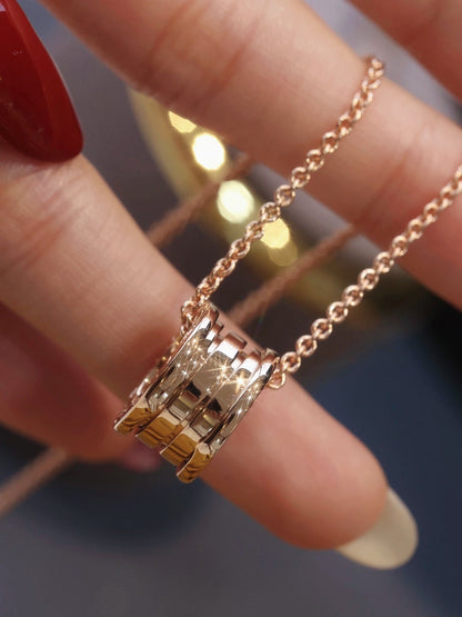 [Clover Jewelery]ZERO 1 PINK GOLD NECKLACE