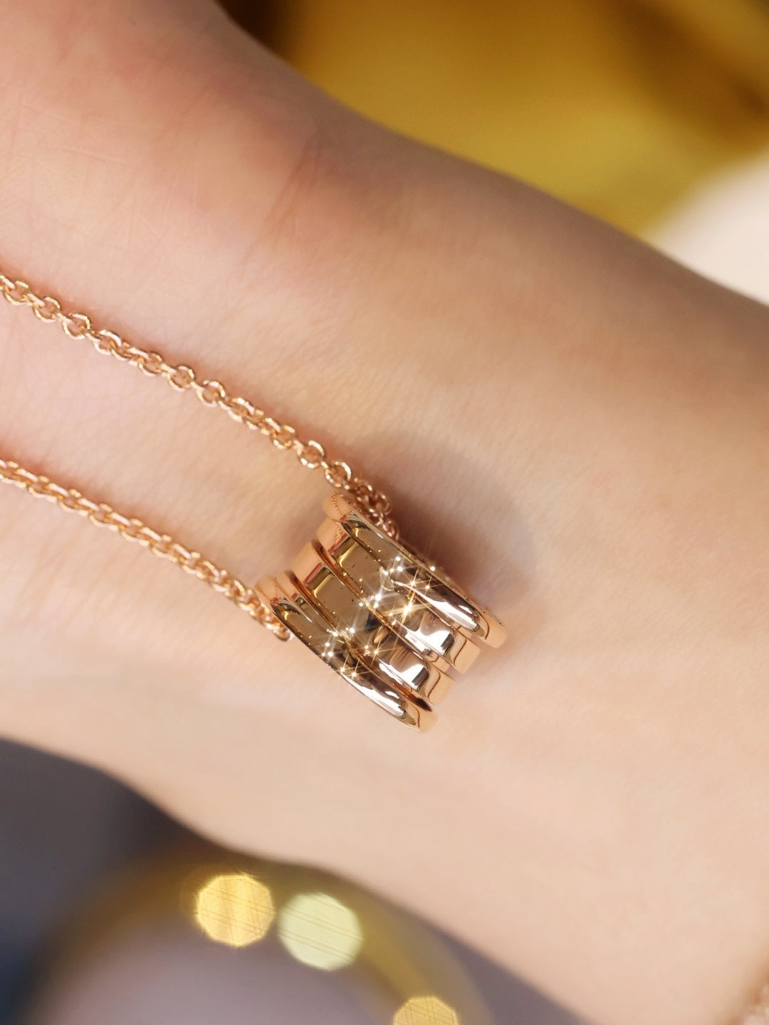 [Clover Jewelery]ZERO 1 PINK GOLD NECKLACE