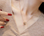 [Clover Jewelry]ZERO 1 PINK GOLD NECKLACE