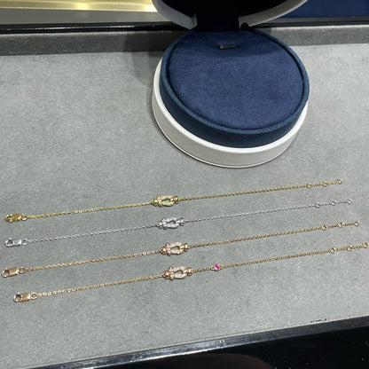 [Clover Jewellery]FORCE 10 DIAMANTKETTENGLIEDER-ARMBAND AUS ROTGOLD