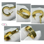 [クローバージュエリー]LOVE 5.5MM 1ダイヤモンドピアス