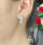 [Clover Jewelry]LIEBE 5.5MM DIAMANT BESETZTE OHRRINGE