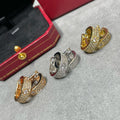 [Clover Jewelry]LIEBE 5.5MM DIAMANT BESETZTE OHRRINGE