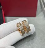 [Clover Jewelry]LIEBE 5.5MM DIAMANT BESETZTE OHRRINGE