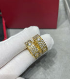 [Clover Jewelry]LIEBE 5.5MM DIAMANT BESETZTE OHRRINGE