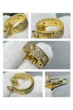[Clover Jewelry]LIEBE 5.5MM DIAMANT BESETZTE OHRRINGE