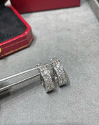 [Clover Jewelry]LIEBE 5.5MM DIAMANT BESETZTE OHRRINGE