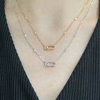 [Clover Jewelry]MOVE UNO DIAMOND NECKLACE