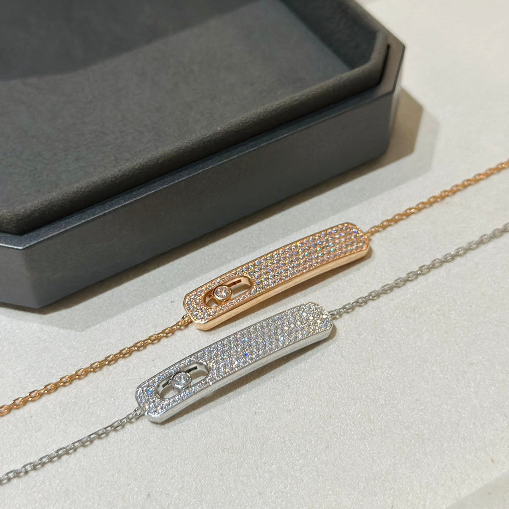 [Clover Jewelry]MOVE CLASSIQUE DIAMOND PAVED BRACELET