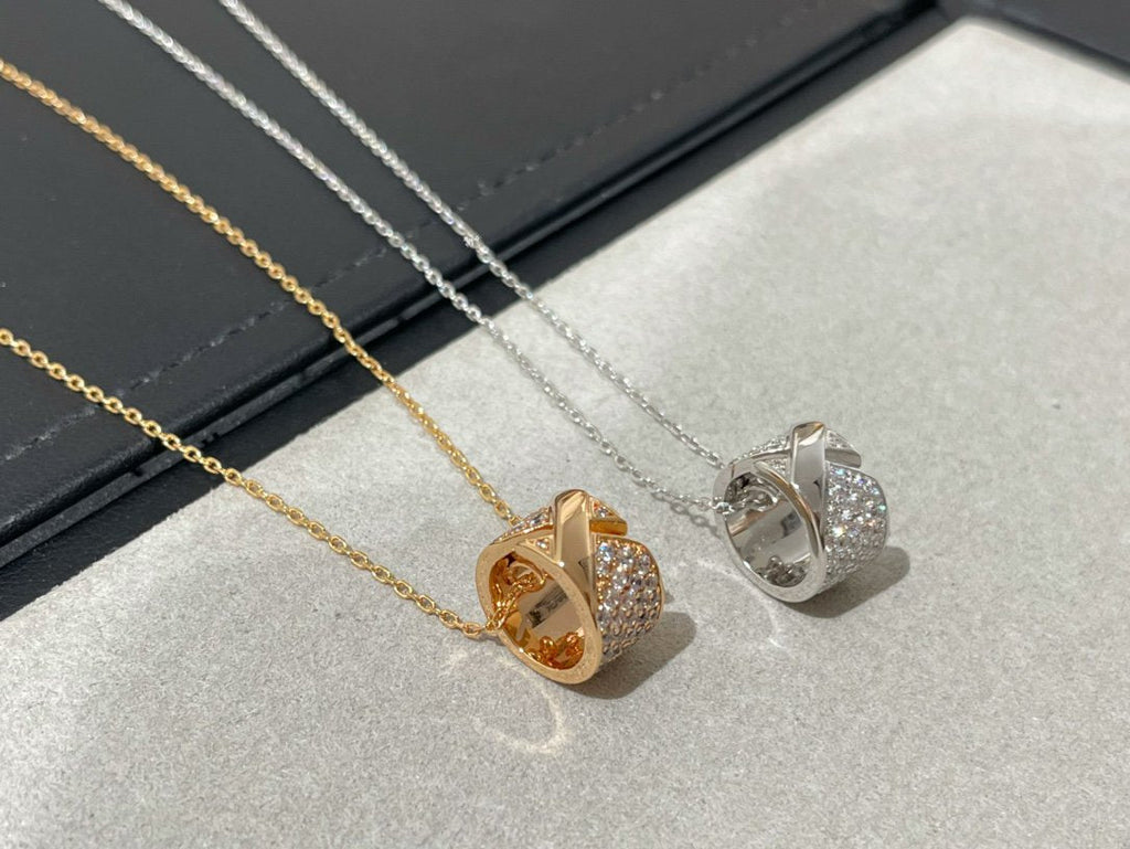 [Clover Jewelry]LIENS EVIDENCE DIAMANT-PAVÉ-HALSKEtte