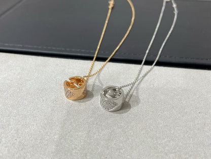 [Clover Jewelery]LIENS EVIDENCE DIAMOND PAVED NECKLACE