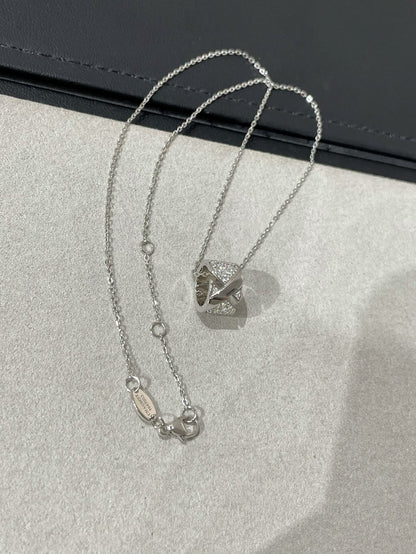 [Clover Jewelery]LIENS EVIDENCE DIAMOND PAVED NECKLACE