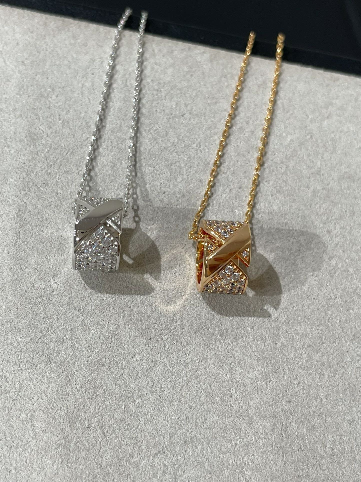 [Clover Jewelry]LIENS EVIDENCE DIAMANT-PAVÉ-HALSKEtte
