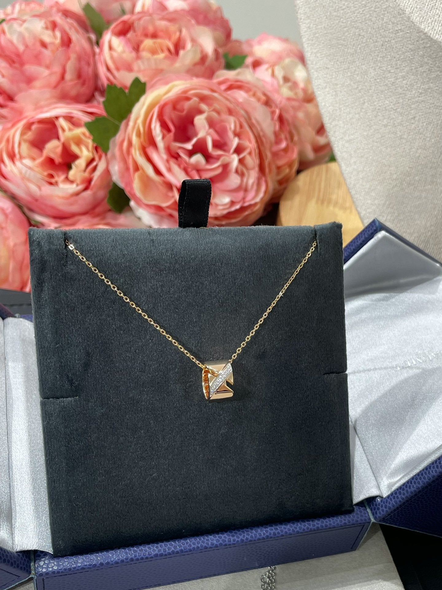 [Clover Jewelery]LIENS EVIDENCE DIAMOND NECKLACE