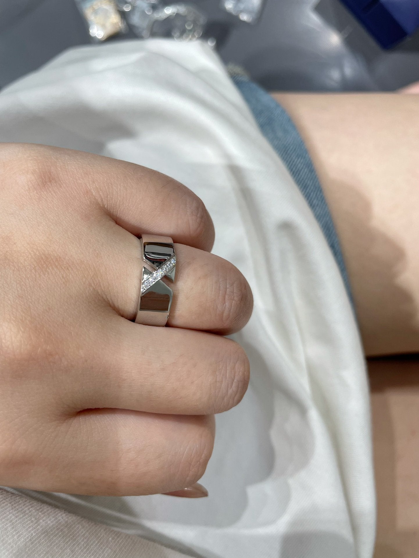 [Clover Jewelery]LIENS EVIDENCE DIAOMOND RING