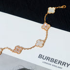 [Clover Jewelry]CLOVER BRACELET 5 MOTIF WHITE MOP DIAMOND