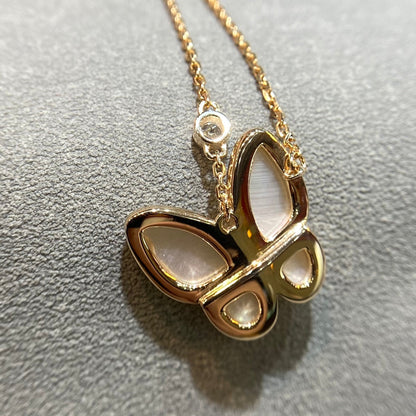 [Clover Jewelery]BUTTERFLY MOP DIAMOND NECKLACE