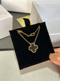 [Clover Jewelry]CLOVER BERGKRISTALL ROSÉGOLD HALSKEТTЕ