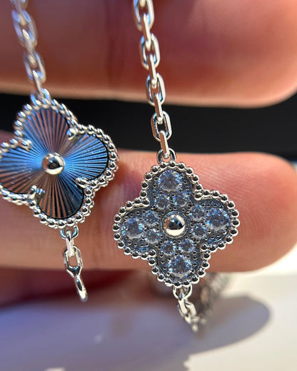 [Clover Jewelry]CLOVER 5 MOTIV SILBER DIAMANT ARMBAND