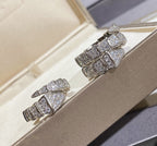 [Clover Jewelry]SERPENTI LARGE RING SILVER DIAMOND PAVED
