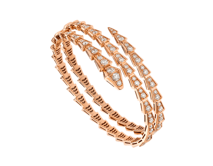 [Clover Jewellery]SERPENTI ARMBAND ROTGOLD DIAMANT DOPPELREIHIG