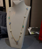 [Kleeblatt Schmuck] 26 NEUE KLEEBLATT GLÜCKSKETTE MIT 15 MOTIVEN