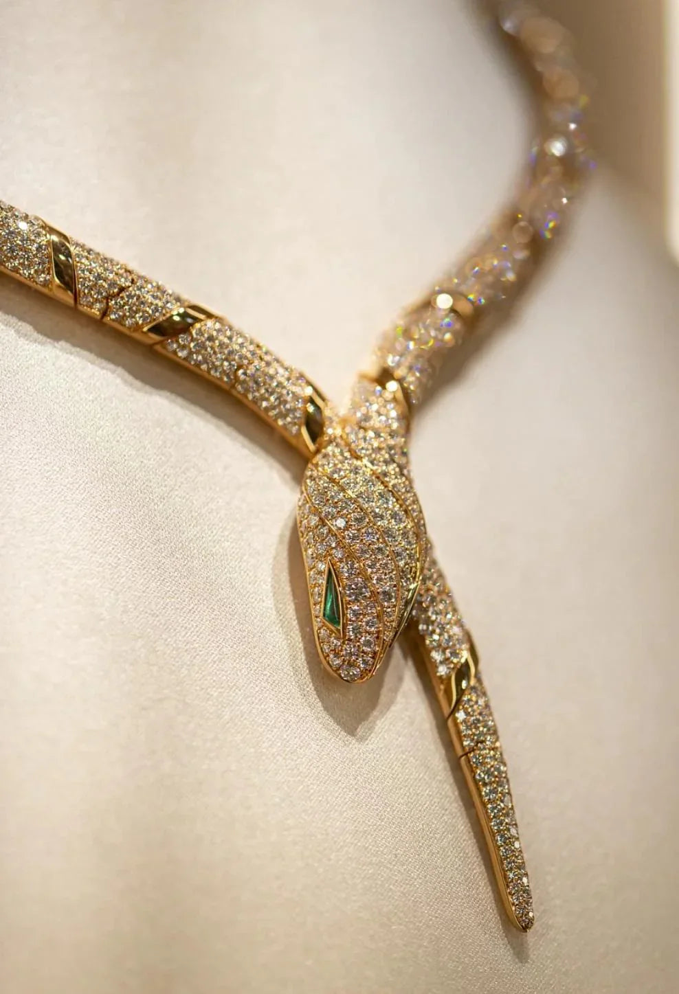 [Clover Jewelery]HAUTE COUTURE GOLD SERPENTI NECKLACE