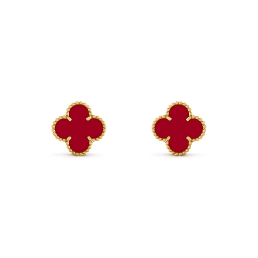 [Clover Jewelery]CLOVER MEDIUM 1 MOTIFS CARNELIAN  EARRINGS